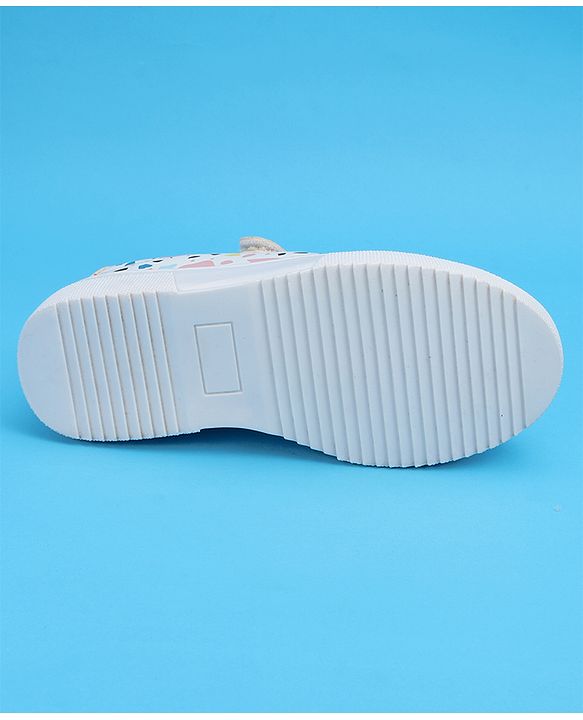 Pine Kids Printed Casual Shoes - White