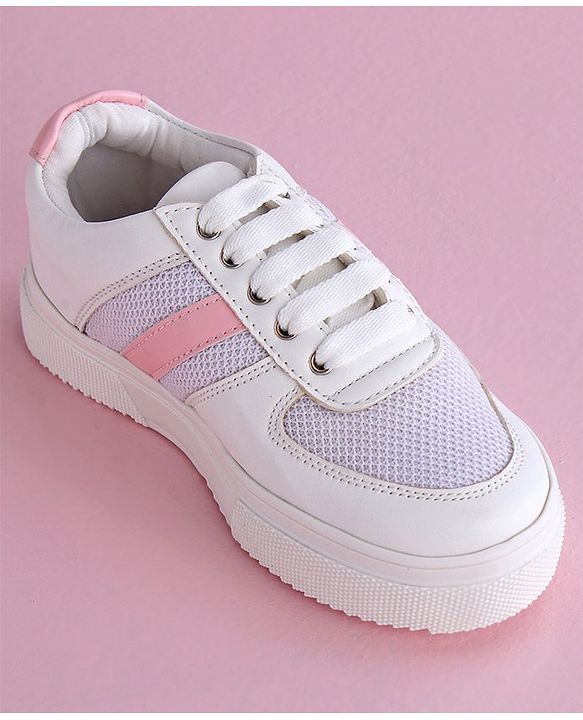 Pine Kids Casual Mesh Shoes - White