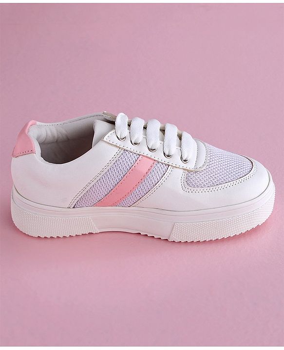 Pine Kids Casual Mesh Shoes - White
