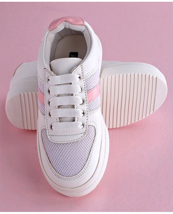 Pine Kids Casual Mesh Shoes - White