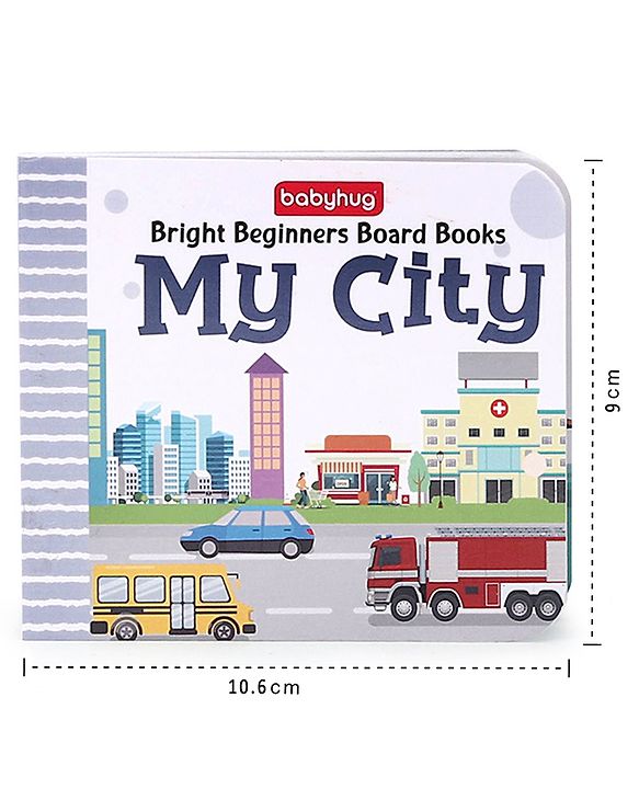 Babyhug Bright Beginners Board Books- Set of 10| Back to Back 22 Pages| Basic Concepts|Early Learning Pocket-Sized Pre-School book|Premium & Handy|Ideal for Gifting