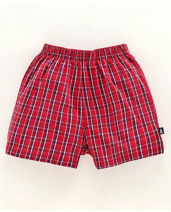 Pine Kids Peach Wash Finish  Briefs & Boxers Beach Print Set of 2 - Multicolour