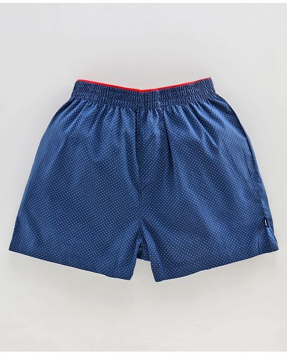 Pine Kids Cotton Boxers with Peach Wash Finish Pack of 2 - Blue