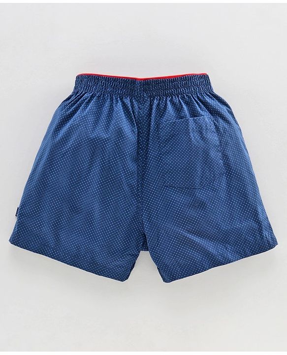 Pine Kids Cotton Boxers with Peach Wash Finish Pack of 2 - Blue