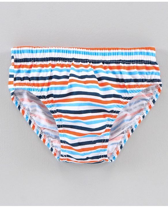 Babyhug 100% Cotton Brief Car Print Pack of 3 - Orange