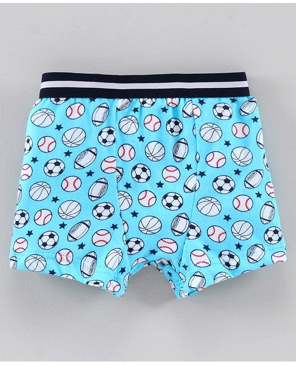 Babyhug 100% Cotton Briefs Pack of 3 - Blue