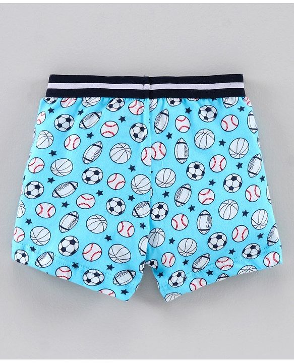 Babyhug 100% Cotton Briefs Pack of 3 - Blue