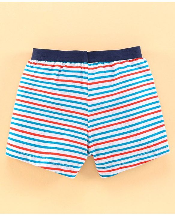 Babyhug 100% Cotton Briefs Pack of 3 - Blue & Grey