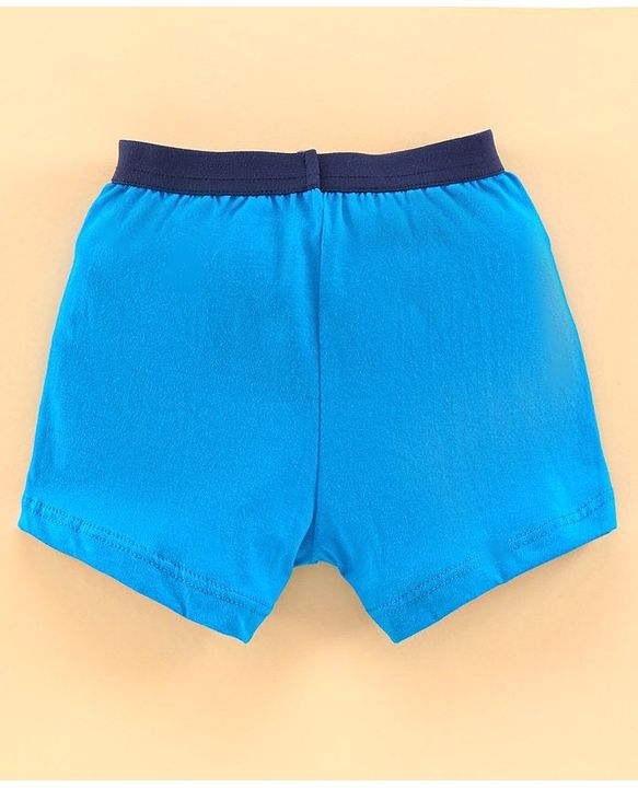 Babyhug 100% Cotton Briefs Pack of 3 - Blue & Grey