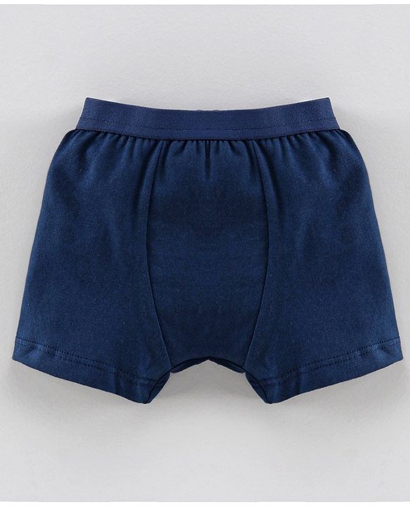 Babyhug 100% Cotton Briefs Space Print Pack of 3 - Navy Blue