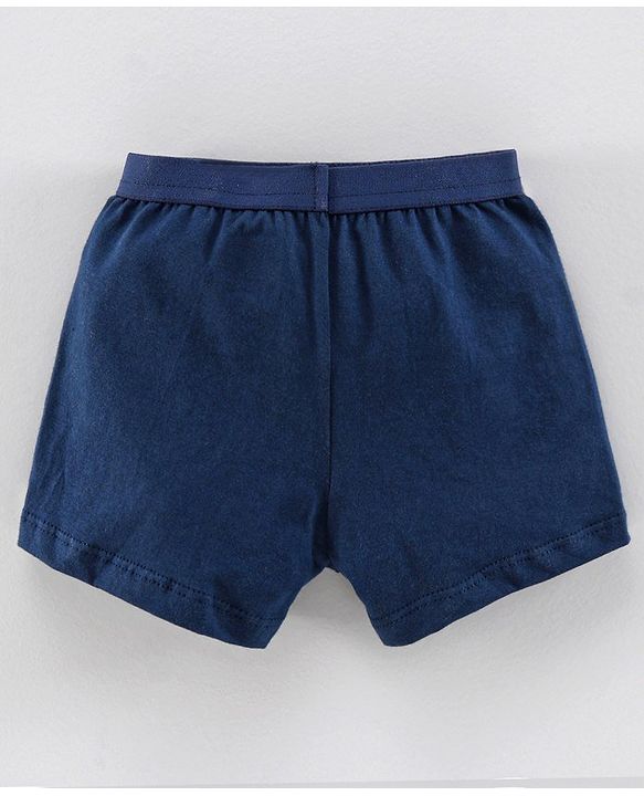 Babyhug 100% Cotton Briefs Space Print Pack of 3 - Navy Blue
