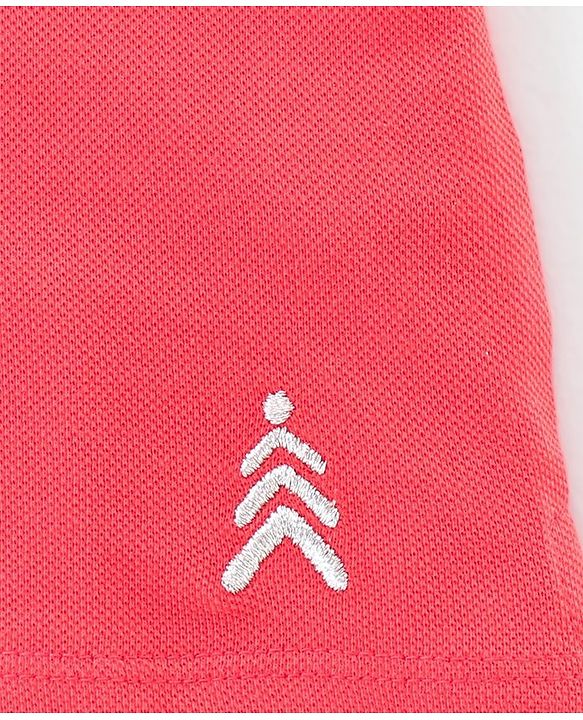 Pine Kids Half Sleeves Biowash Tee Solid Color - Red