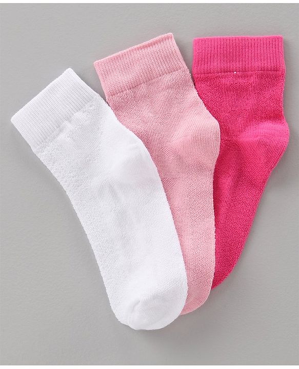 Pine Kids Anti Bacterial Socks Set of 3 Pairs - Multicolor