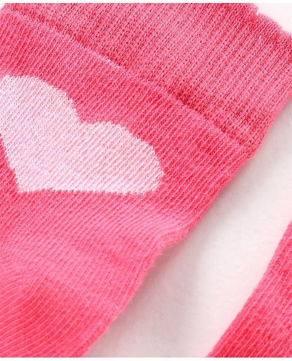 Pine Kids Socks Heart Design Set of 3 - Multicolour