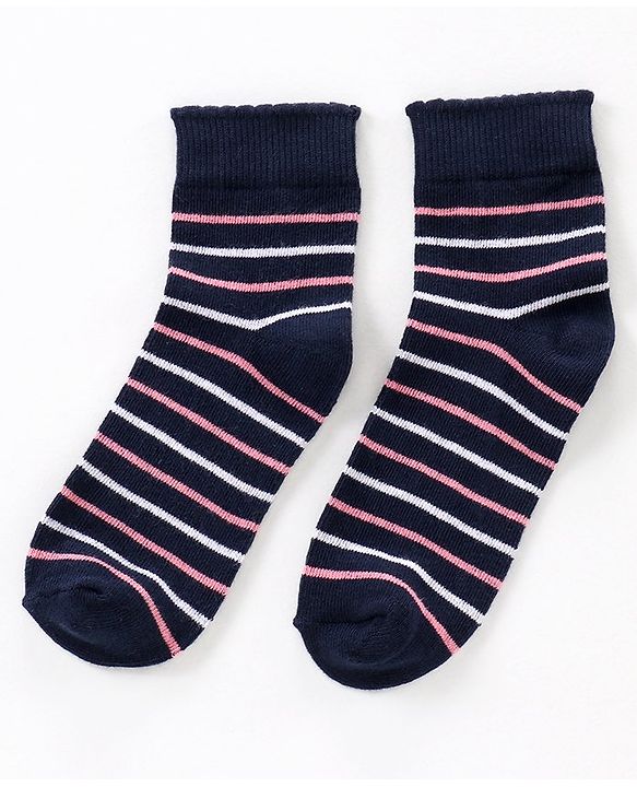 Pine Kids Socks Heart Design Set of 3 - Multicolour