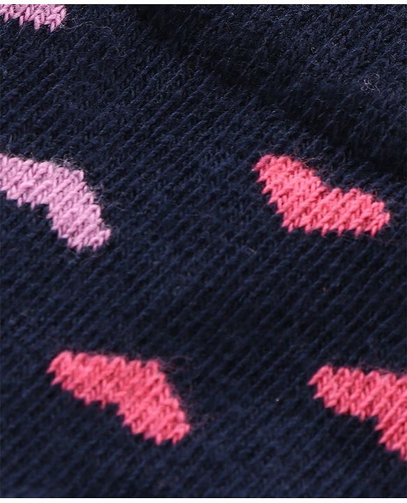 Pine Kids Socks Heart Design Set of 3 - Multicolour