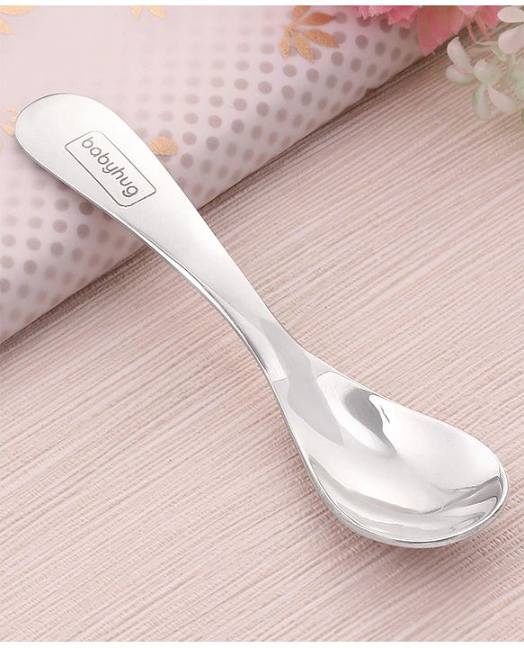 Babyhug Stainless Steel Spoon & Fork Set of 4 - Silver