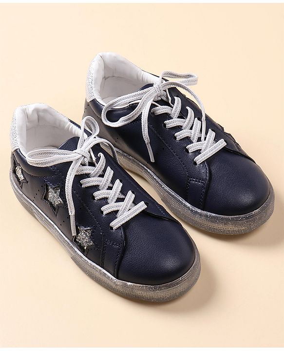 Pine Kids Casual Shoes with Transparent Sole - Blue