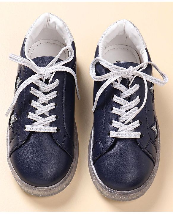 Pine Kids Casual Shoes with Transparent Sole - Blue