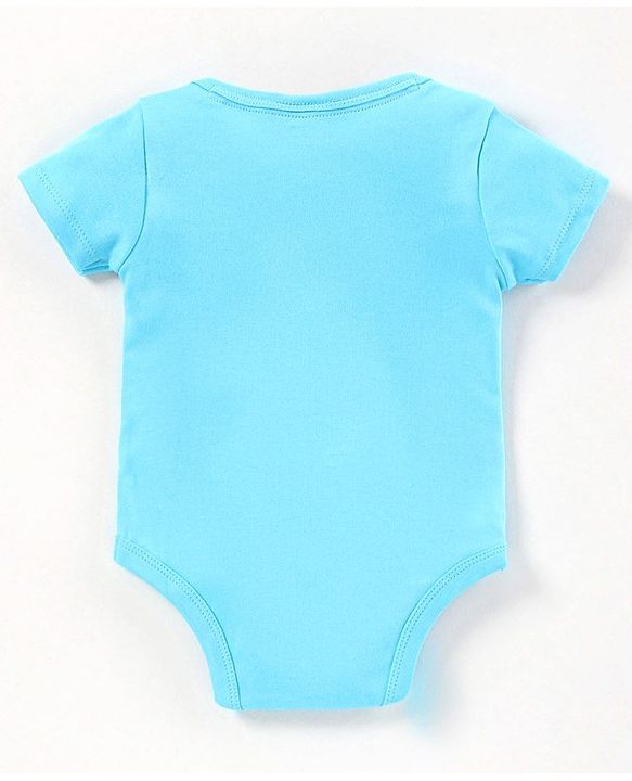 Babyhug Half Sleeves 100% Cotton Onesies Animal Print Pack of 5 - Red Orange Yellow Green Blue