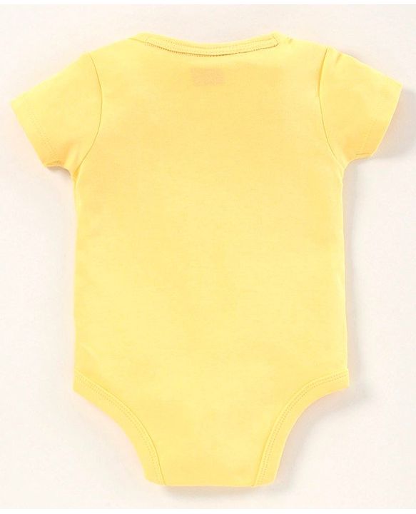 Babyhug Half Sleeves 100% Cotton Onesies Animal Print Pack of 5 - Red Orange Yellow Green Blue