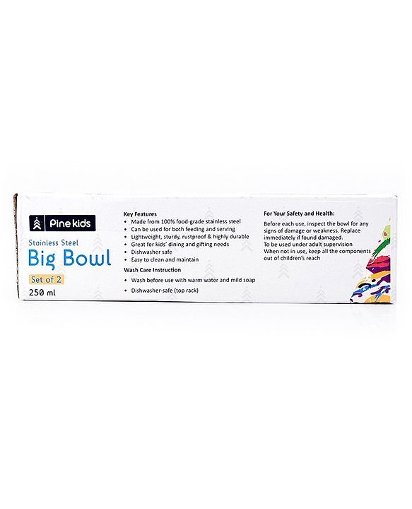 Pine Kids Bowl Set of 2 - 250 ml each