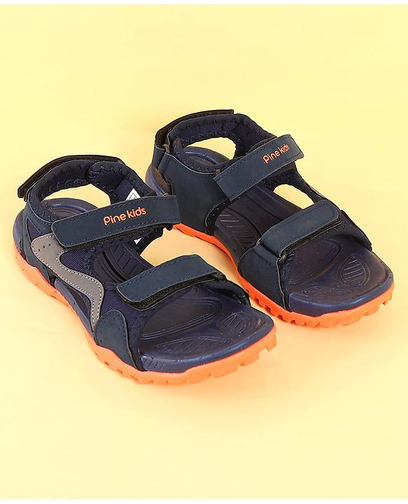 Pine Kids Sandals With Triple Closure - Blue