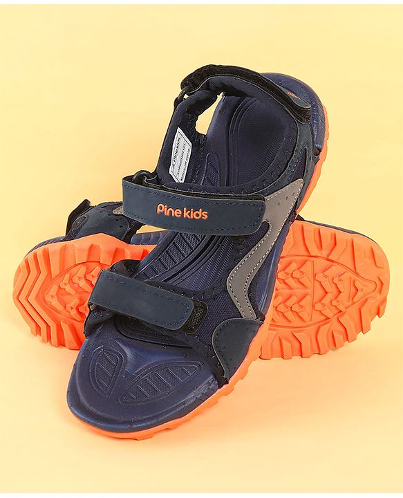 Pine Kids Sandals With Triple Closure - Blue