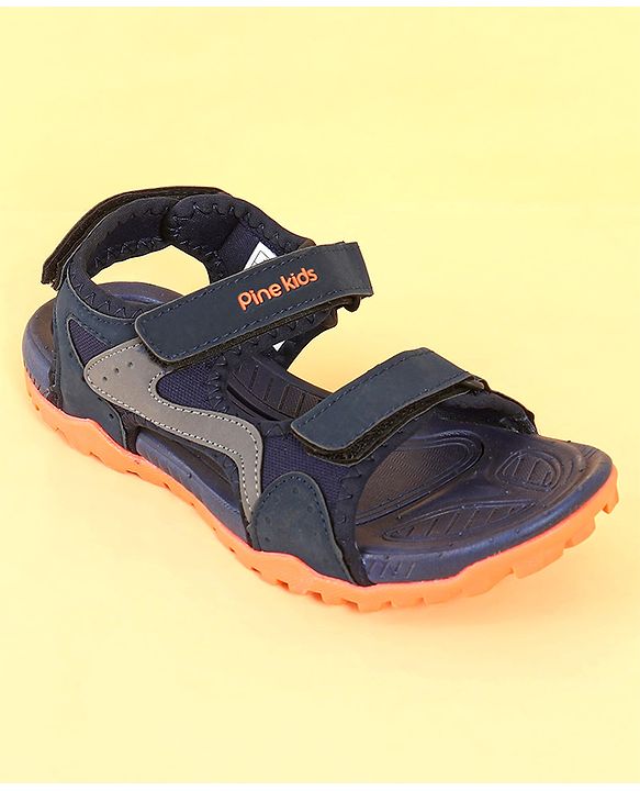Pine Kids Sandals With Triple Closure - Blue