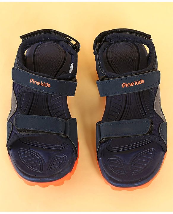 Pine Kids Sandals With Triple Closure - Blue