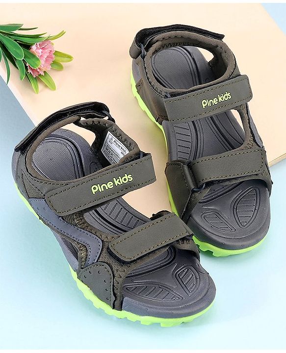 Pine Kids Sandals With Triple Closure - Blue