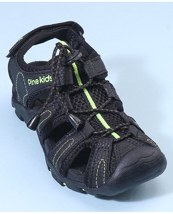 Pine Kids Casual Sandal - Black Green