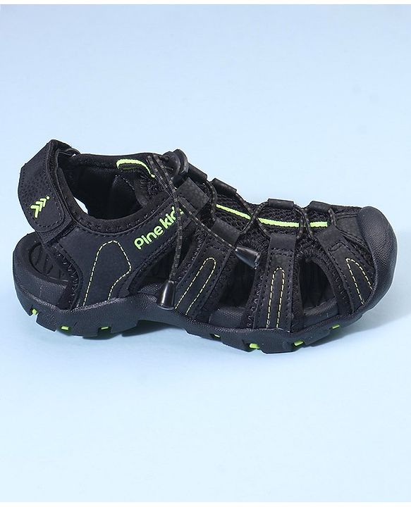 Pine Kids Casual Sandal - Black Green