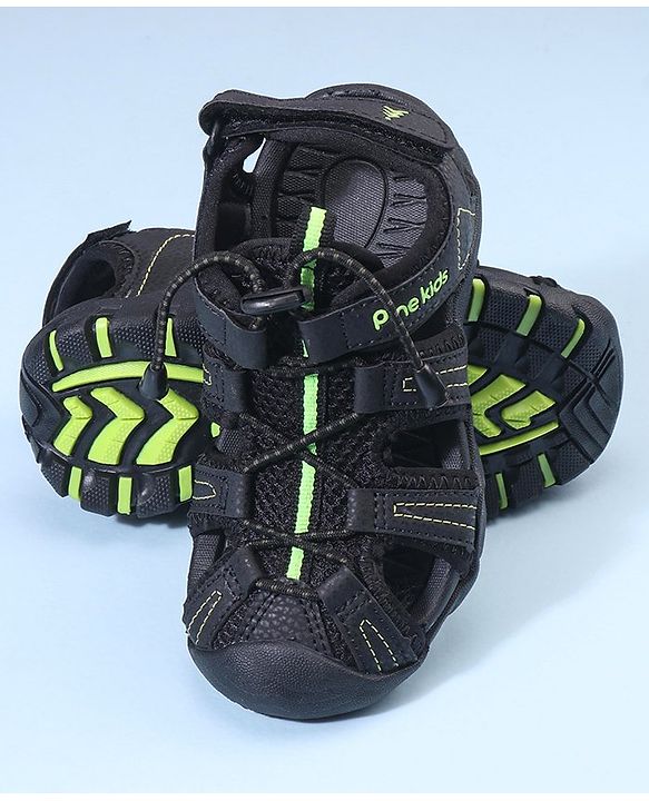 Pine Kids Casual Sandal - Black Green