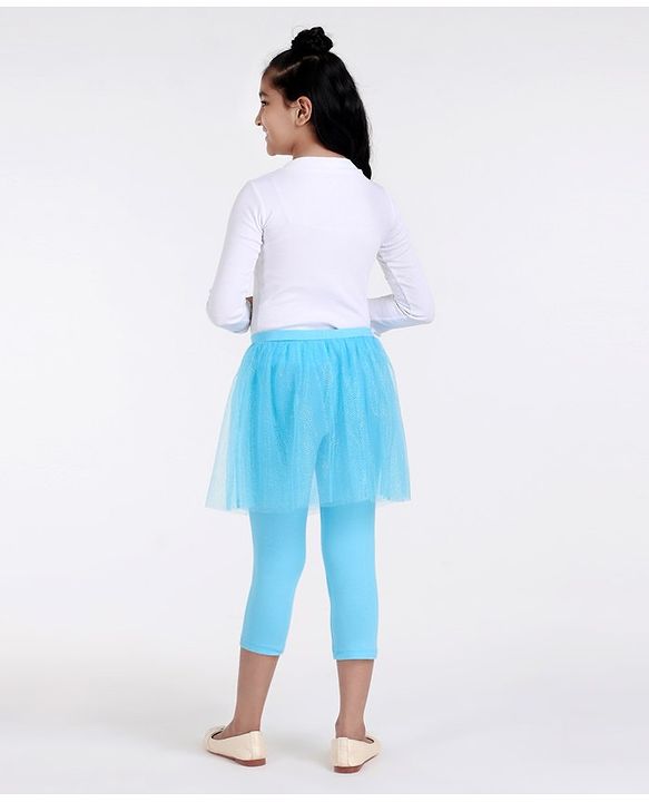 Pine Kids Capri Length Skeggings Glitter Print - Blue