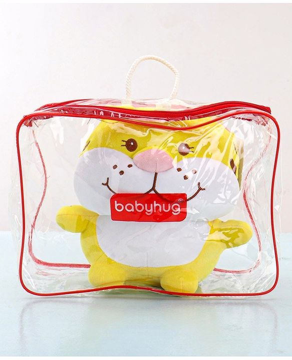 Babyhug Tiger Soft Toy Yellow - Height 30 cm