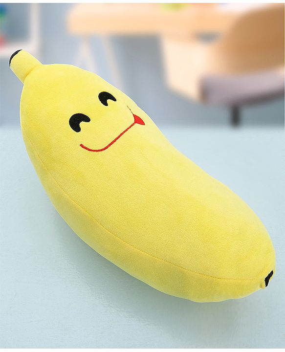 Babyhug Cute Banana Premiun Plush Toy cum Cushion  - Height 44 cm