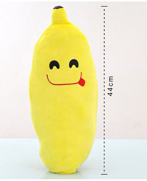 Babyhug Cute Banana Premiun Plush Toy cum Cushion  - Height 44 cm