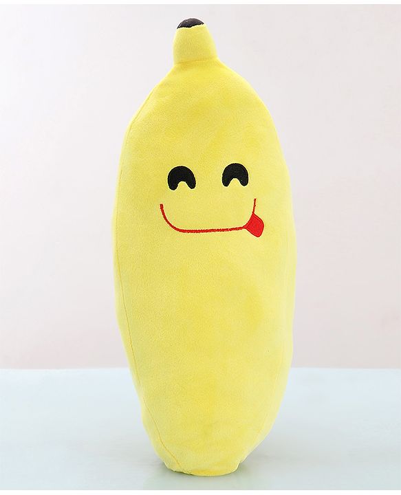 Babyhug Cute Banana Premiun Plush Toy cum Cushion  - Height 44 cm