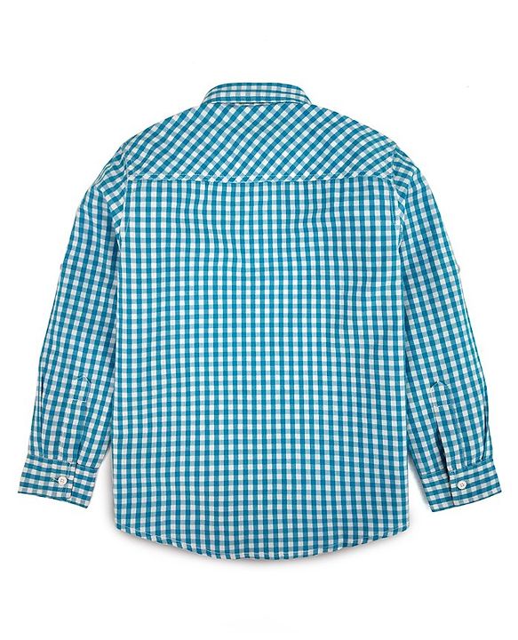 Pine Kids Full Sleeves Check Shirt - Blue White