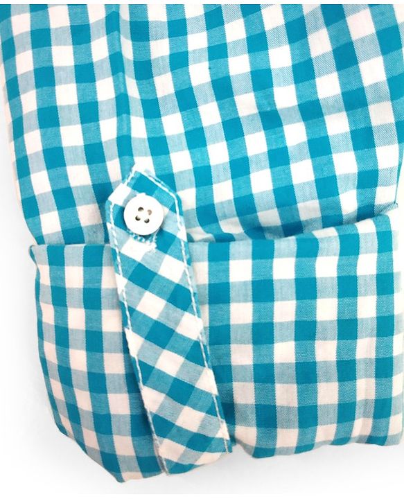 Pine Kids Full Sleeves Check Shirt - Blue White