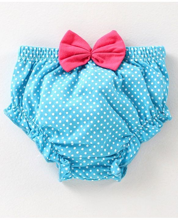 Babyhug 100% Cotton Bloomer Polka Dot Print - Pack of 2 - Pink Blue