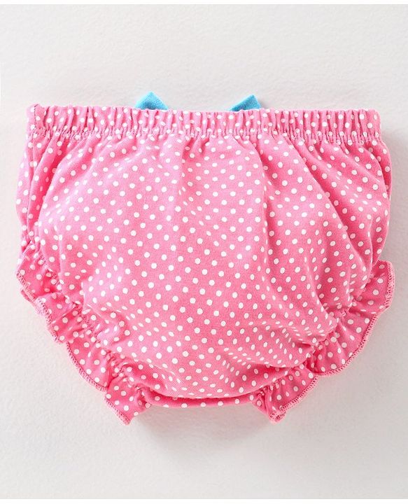 Babyhug 100% Cotton Bloomer Polka Dot Print - Pack of 2 - Pink Blue