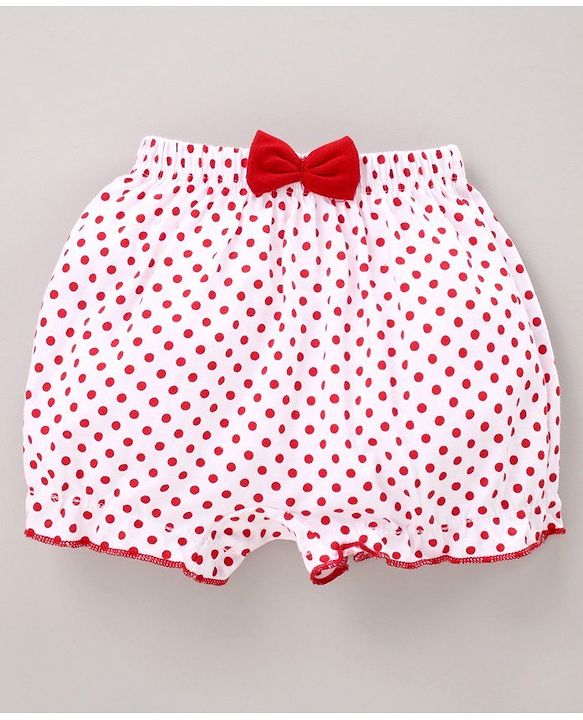 Babyhug 100% Cotton Bloomers Polka Dot Print Pack of 2 - Blue Red