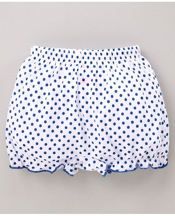 Babyhug 100% Cotton Bloomers Polka Dot Print Pack of 2 - Blue Red