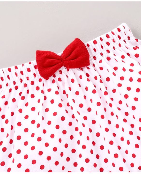 Babyhug 100% Cotton Bloomers Polka Dot Print Pack of 2 - Blue Red