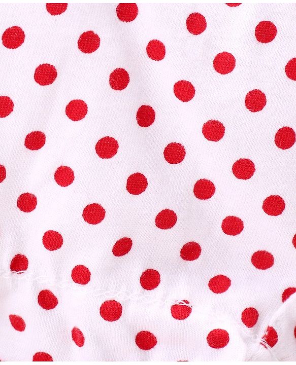 Babyhug 100% Cotton Bloomers Polka Dot Print Pack of 2 - Blue Red