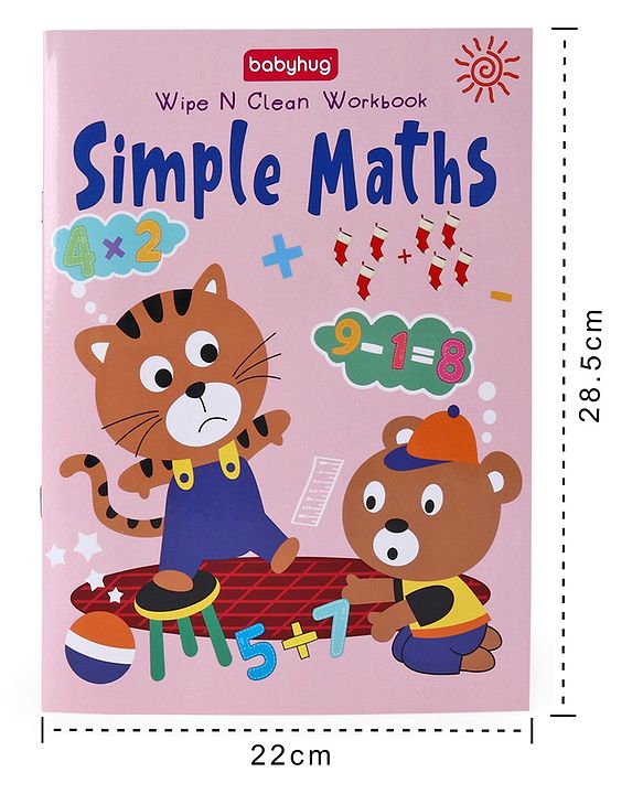 Babyhug Ready For School Wipe N Clean Workbook Set Pack of 4 - Eglish