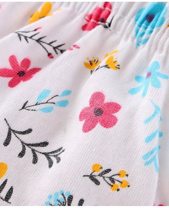 Babyhug 100% Cotton Antibacterial Finish Printed Panties Pack of 3 - Blue White Pink