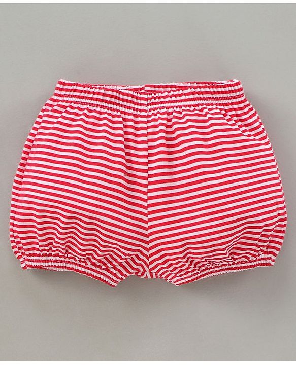 Babyhug 100% Cotton Bloomer Floral Pack of 3 - Red Blue